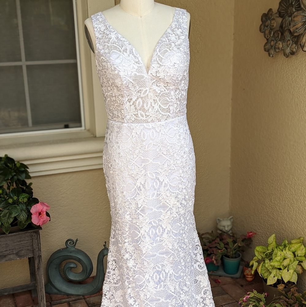 Lace Mermaid Cut Wedding Dress